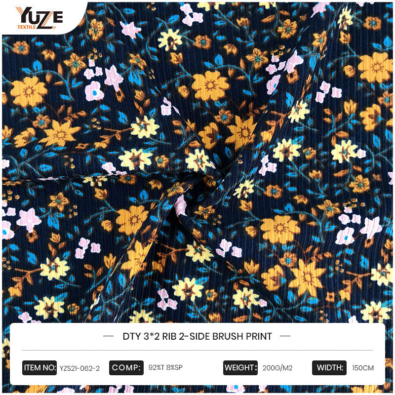 YZS21-062-2 DTY 3*2 RIB 2-sidor borsttryck