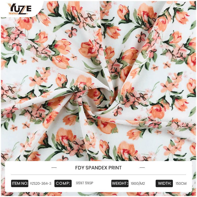 YZS20-364-3 FDY spandex tryck YZS20-364-3 FDY spandex tryck