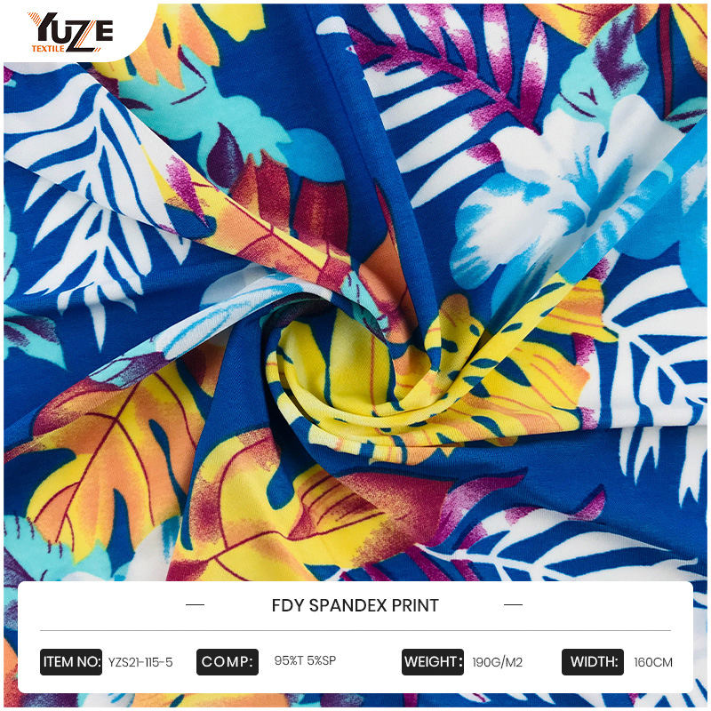 YZS21-115-5 FDY spandex tryck YZS21-115-5 FDY spandex tryck
