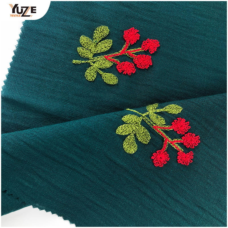 YZW-030066 Gentle Linen Air Jet broderi