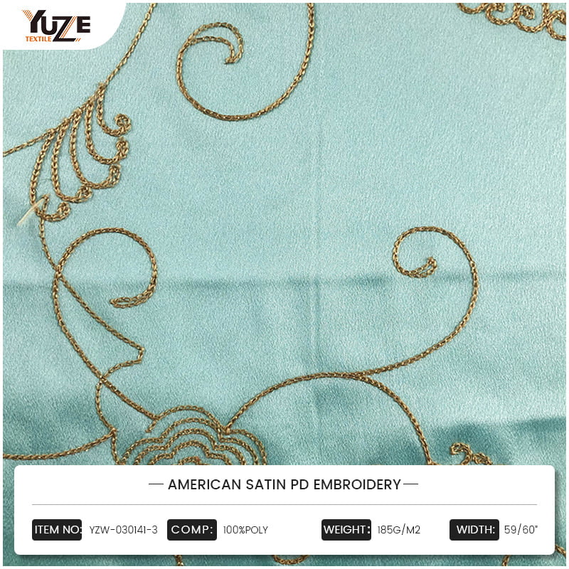 YZW-030141-3 American Satin PD-broderi