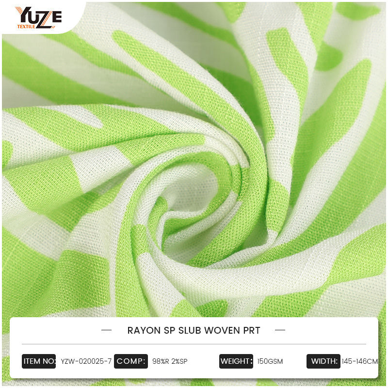 YZW-020025-7 RAYON SP SLUB Vävt PRT