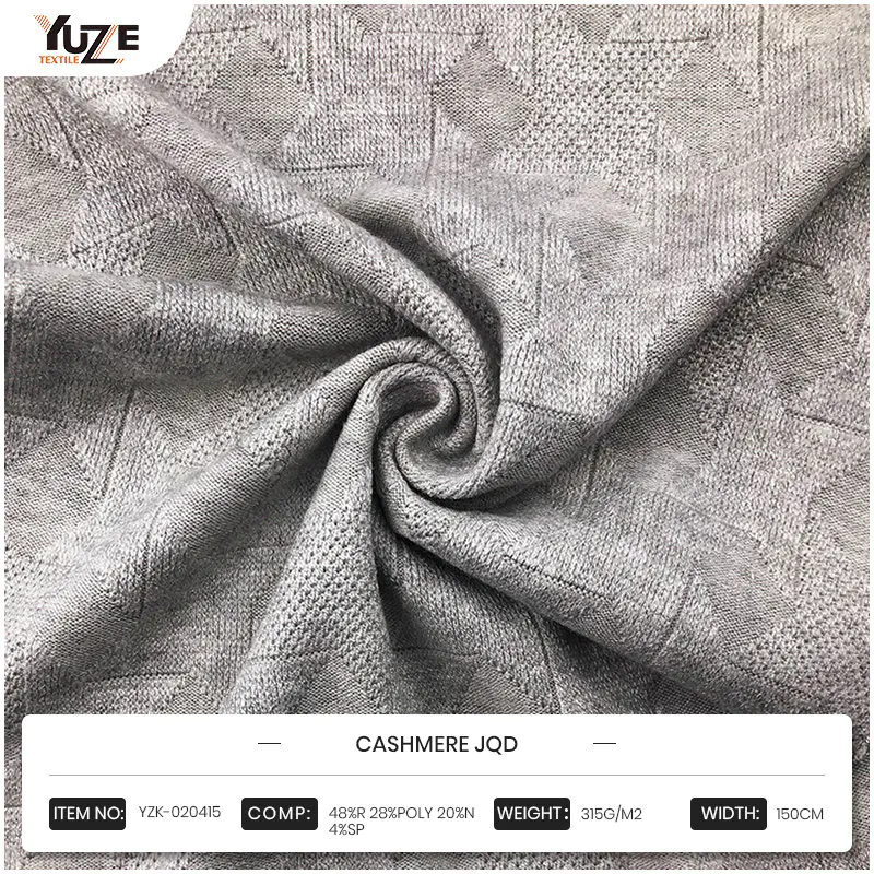 YZK-020415 Cashmere JQD: Synergin för flera material ger oöverträffad komfort