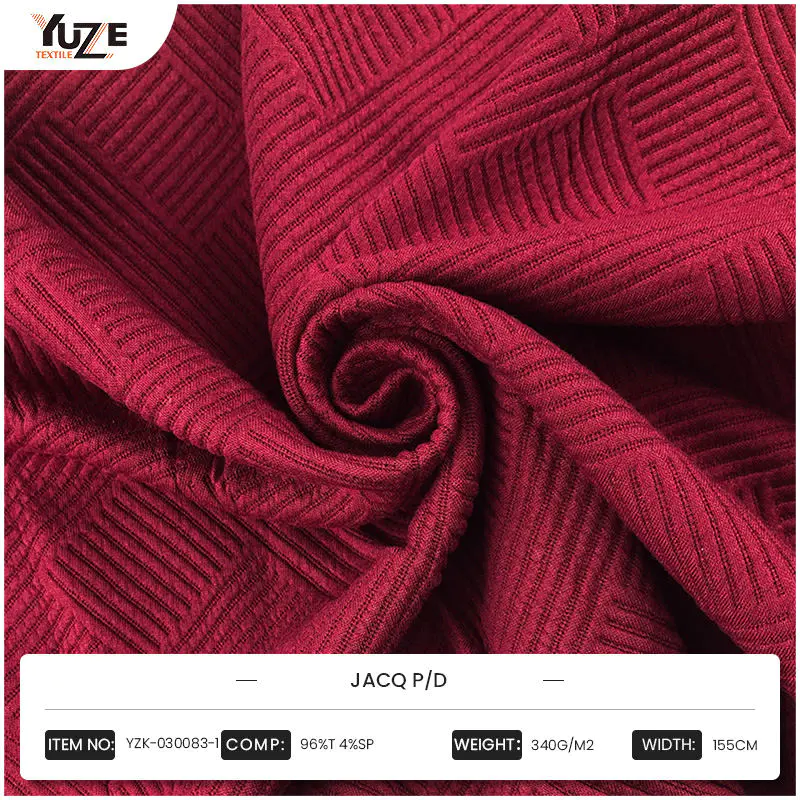 Breaking Wrinkle-problemet, YZK-030083-1 JACQ P/D-tyg leder den nya trenden med bekväm vård